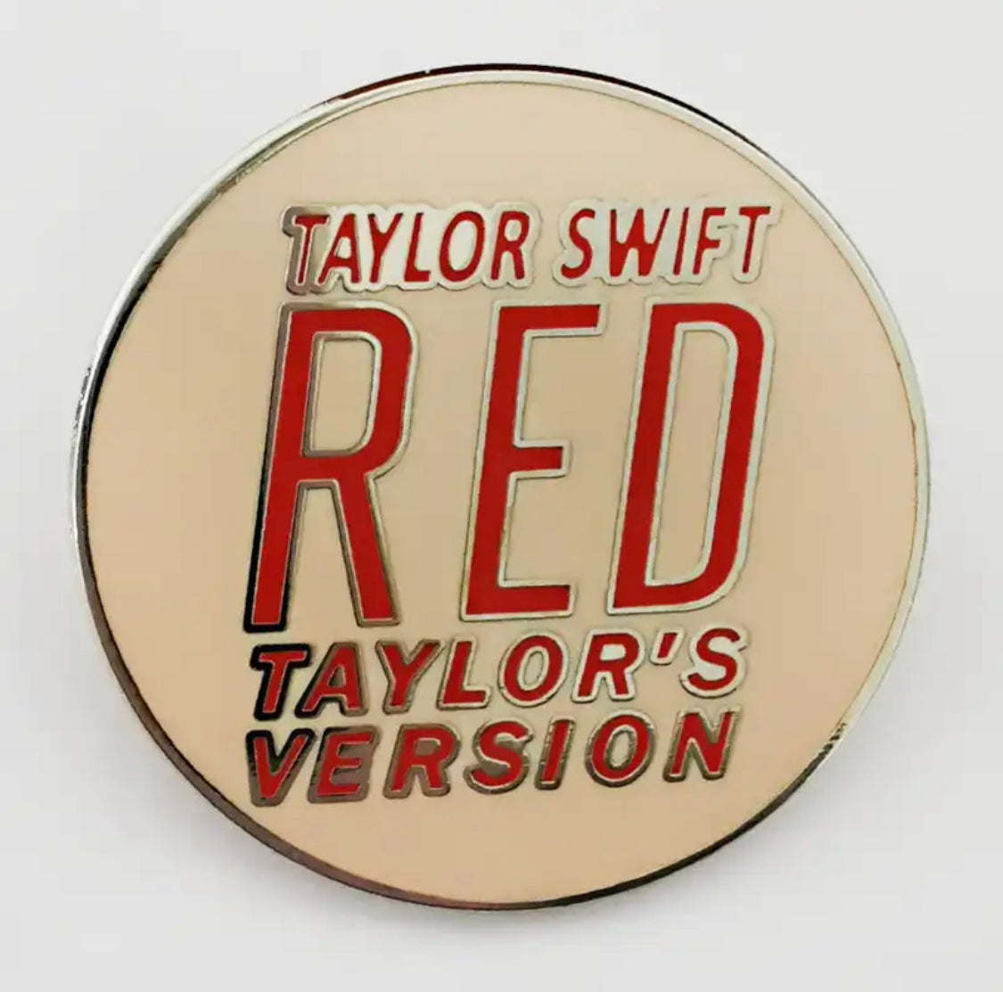 Taylor Swift Red Enamel Pin